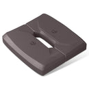 PURPLE LEAF patio cantilever umbrella base, heavy-duty plastic, weather-resistant, dark brown, with brand logo