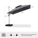 PURPLE LEAF Premium Patio Umbrella Classic SUNBRELLA Cantilever Umbrellas