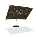 PURPLE LEAF Premium SUNBRELLA Patio Cantilever Umbrella with Solar LED Lights
