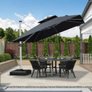 PURPLE LEAF Best Square Cantilever Pool Umbrella Outdoor Patio Sun Porch Umbrella