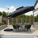 Clearance - PURPLE LEAF OPEN BOX Large Square Patio Cantilever Umbrella for Garden Pool Porch