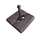 PURPLE LEAF patio cantilever umbrella base, heavy-duty dark brown plastic, for patio shade.