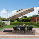 Clearance - PURPLE LEAF OPEN BOX Large Square Patio Cantilever Umbrella for Garden Pool Porch