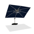 PURPLE LEAF Premium SUNBRELLA Patio Cantilever Umbrella with Solar LED Lights