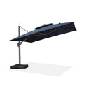 PURPLE LEAF SUNBRELLA Cantilever Umbrella Grey Aluminum Patio Umbrella