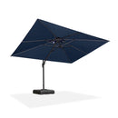 PURPLE LEAF SUNBRELLA Cantilever Umbrella Grey Aluminum Patio Umbrella
