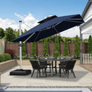 PURPLE LEAF Best Square Cantilever Pool Umbrella Outdoor Patio Sun Porch Umbrella