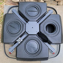 OPEN BOX I PURPLE LEAF Offset Patio Umbrella Base with Wheels 35.4" X 35.4" X 7.9", ZYBASE-8 - Purple Leaf Garden