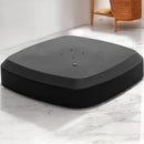 Black PURPLE LEAF patio umbrella base, square, PP plastic, stable patio shade solution