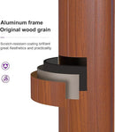 【Outdoor Idea】PURPLE LEAF Double Top Aluminum Cantilever Umbrella in Wood Color with Base - Purple Leaf Garden
