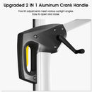 Upgraded 2-in-1 Aluminum Crank Handle, Patio Umbrella Tilt Adjustment, Easy to Open and Close