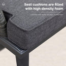 【Outdoor Idea】PURPLE LEAF Patio Gazebo with Aluminum Frame Grey Dining Sets-Bundle Set - Purple Leaf Garden