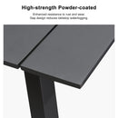 【Outdoor Idea】PURPLE LEAF Patio Gazebo with Aluminum Frame Grey Dining Sets-Bundle Set - Purple Leaf Garden