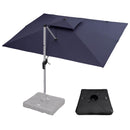 【Outdoor Idea】PURPLE LEAF Patio Umbrellas, Outdoor Patio Umbrella with Base, Navy - Purple Leaf Garden