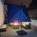 【Outdoor Idea】PURPLE LEAF Patio Umbrellas, Outdoor Patio Umbrella with Base, Navy - Purple Leaf Garden