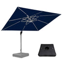 【Outdoor Idea】PURPLE LEAF Patio Umbrellas, Outdoor Patio Umbrella with Base, Navy - Purple Leaf Garden