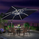 【Outdoor Idea】PURPLE LEAF Patio Umbrellas, Outdoor Patio Umbrella with Base, Navy - Purple Leaf Garden
