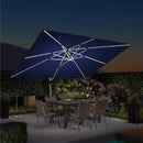 【Outdoor Idea】PURPLE LEAF Patio Umbrellas, Outdoor Patio Umbrella with Base, Navy - Purple Leaf Garden