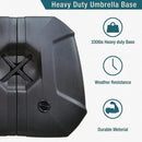 【Outdoor Idea】PURPLE LEAF Porch Umbrellas, Outdoor Patio Umbrella with Base, Grey - Purple Leaf Garden
