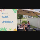 Clearance - PURPLE LEAF OPEN BOX Large Square Patio Cantilever Umbrella for Garden Pool Porch