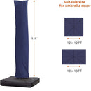 PURPLE LEAF Cantilever Umbrella Cover with Zipper Out Door Umbrella Patio Umbrella Cover - Purple Leaf Garden
