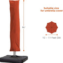 PURPLE LEAF Cantilever Umbrella Cover with Zipper Out Door Umbrella Patio Umbrella Cover - Purple Leaf Garden