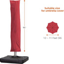 PURPLE LEAF Cantilever Umbrella Cover with Zipper Out Door Umbrella Patio Umbrella Cover - Purple Leaf Garden