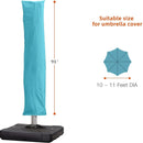 PURPLE LEAF Cantilever Umbrella Cover with Zipper Out Door Umbrella Patio Umbrella Cover - Purple Leaf Garden