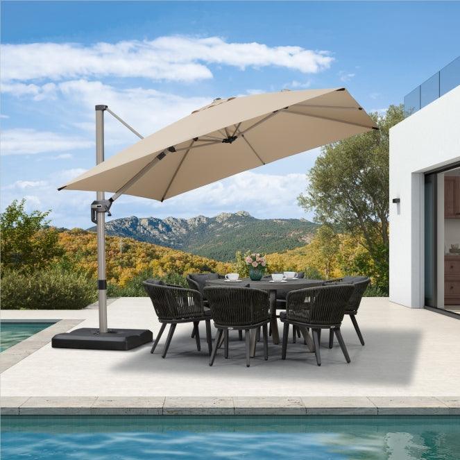 Open-Box Aluminum Cantilever Umbrella