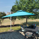 PURPLE LEAF Double Top 9 x 11 / 9 x 12 / 10 x 12 / 10 x 13 ft Rectangle Outdoor Classic Umbrella - Purple Leaf Garden
