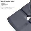 PURPLE LEAF Grey Outdoor Umbrella Base, ZY05ALFGYBS-75.High quality plastic base is waterproof and fade resistant and UV resistant Recommended! :Add 55 lbs. of sand and 50 lbs. of water for stability!