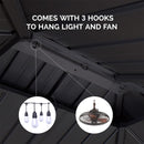PURPLE LEAF 6' x 8' Hardtop Grill Gazebo For Patio Permanent Metal Roof Outside Sun Shade Outdoor BBQ Canopy - Purple Leaf Garden