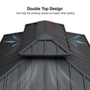 PURPLE LEAF Hardtop Grill Gazebo for Patio Grey Permanent Metal Roof Outside Sun Shade Outdoor BBQ Canopy - Purple Leaf Garden
