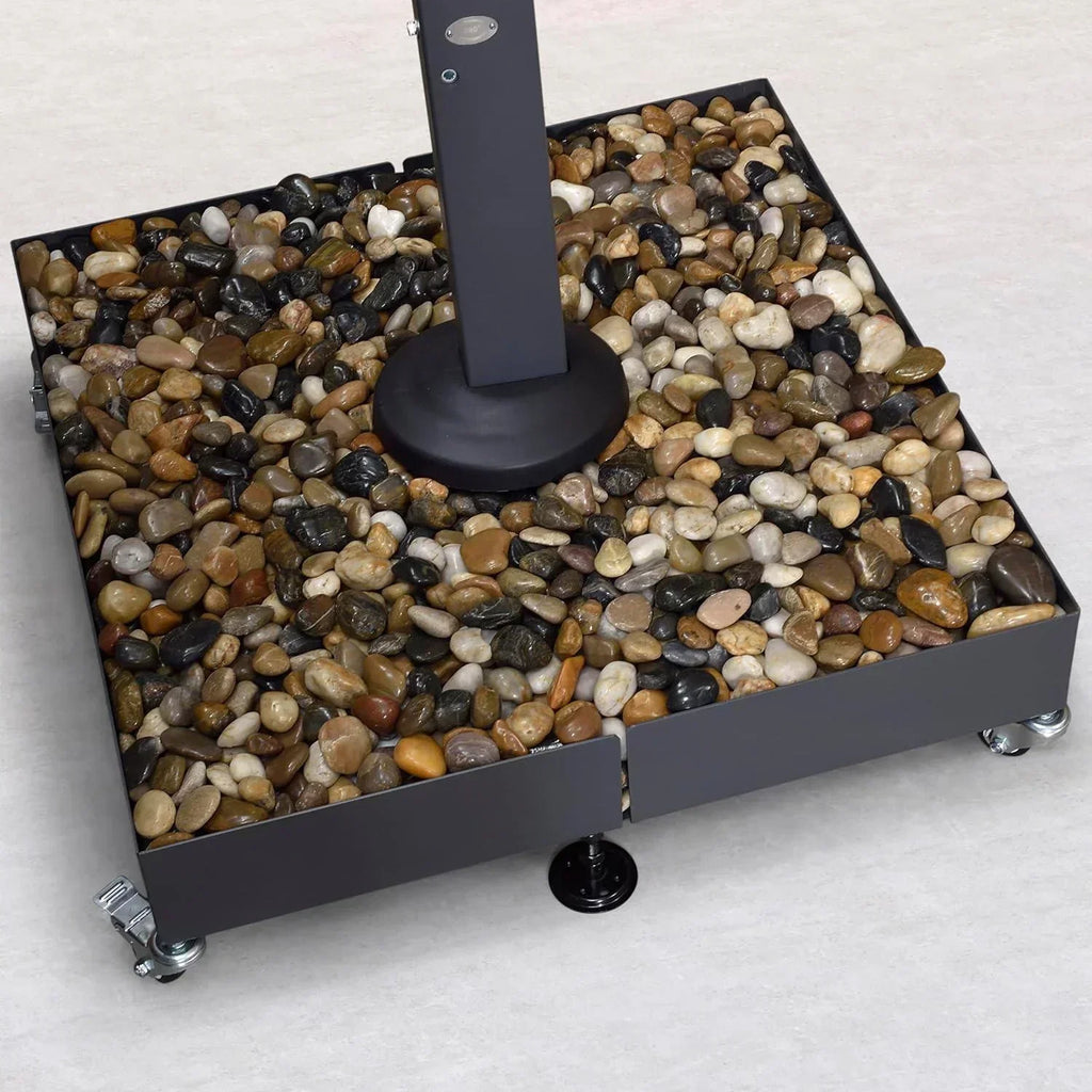 Sturdy Patio Umbrella Base with Wheels