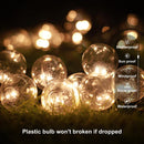 PURPLE LEAF Hardtop Gazebo for Patio Wood Grain Galvanized Steel Frame Awning with String Lights-clear