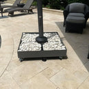 PURPLE LEAF Patio Umbrella Base with Wheels 1100Lbs ZY04BSWK-500