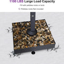 PURPLE LEAF Patio Umbrella Base with Wheels 1100Lbs ZY04BSWK-500