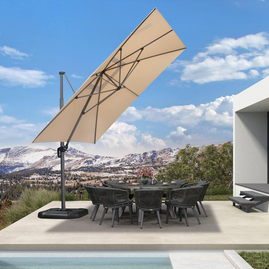 11x11ft Patio Umbrella, Backyard Telescopic Umbrella, Navy Blue 11x11ft Patio Umbrella, Backyard Telescopic Umbrella, Navy Blue