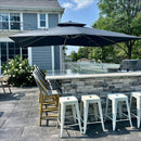 PURPLE LEAF Large Rectangular Porch Umbrella Outside Cantilever Patio Yard Umbrella