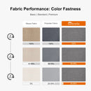 PURPLE LEAF SUNBRELLA Cantilever Umbrella Grey Aluminum Patio Umbrella