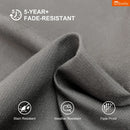 PURPLE LEAF SUNBRELLA Cantilever Umbrella Grey Aluminum Patio Umbrella