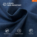 PURPLE LEAF SUNBRELLA Cantilever Umbrella Grey Aluminum Patio Umbrella