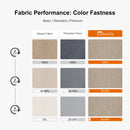 PURPLE LEAF SUNBRELLA Cantilever Umbrella Grey Aluminum Patio Umbrella