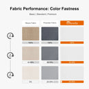 PURPLE LEAF SUNBRELLA Cantilever Umbrella Grey Aluminum Patio Umbrella