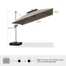 PURPLE LEAF Premium Patio Umbrella Classic SUNBRELLA Cantilever Umbrellas