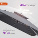 PURPLE LEAF Premium Patio Umbrella Classic SUNBRELLA Cantilever Umbrellas