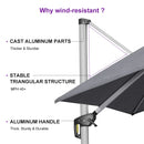 PURPLE LEAF Premium Patio Umbrella Classic SUNBRELLA Cantilever Umbrellas