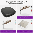 PURPLE LEAF Heavy Patio Umbrella Base with Wheels ZYBASE-8