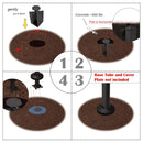 PURPLE LEAF In Ground ZYBASE-7 Umbrella Base - Purple Leaf Garden