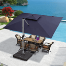 PURPLE LEAF Double Top 9 x 11 / 9 x 12 / 10 x 12 / 10 x 13 ft Rectangle Outdoor Classic Umbrella - Purple Leaf Garden